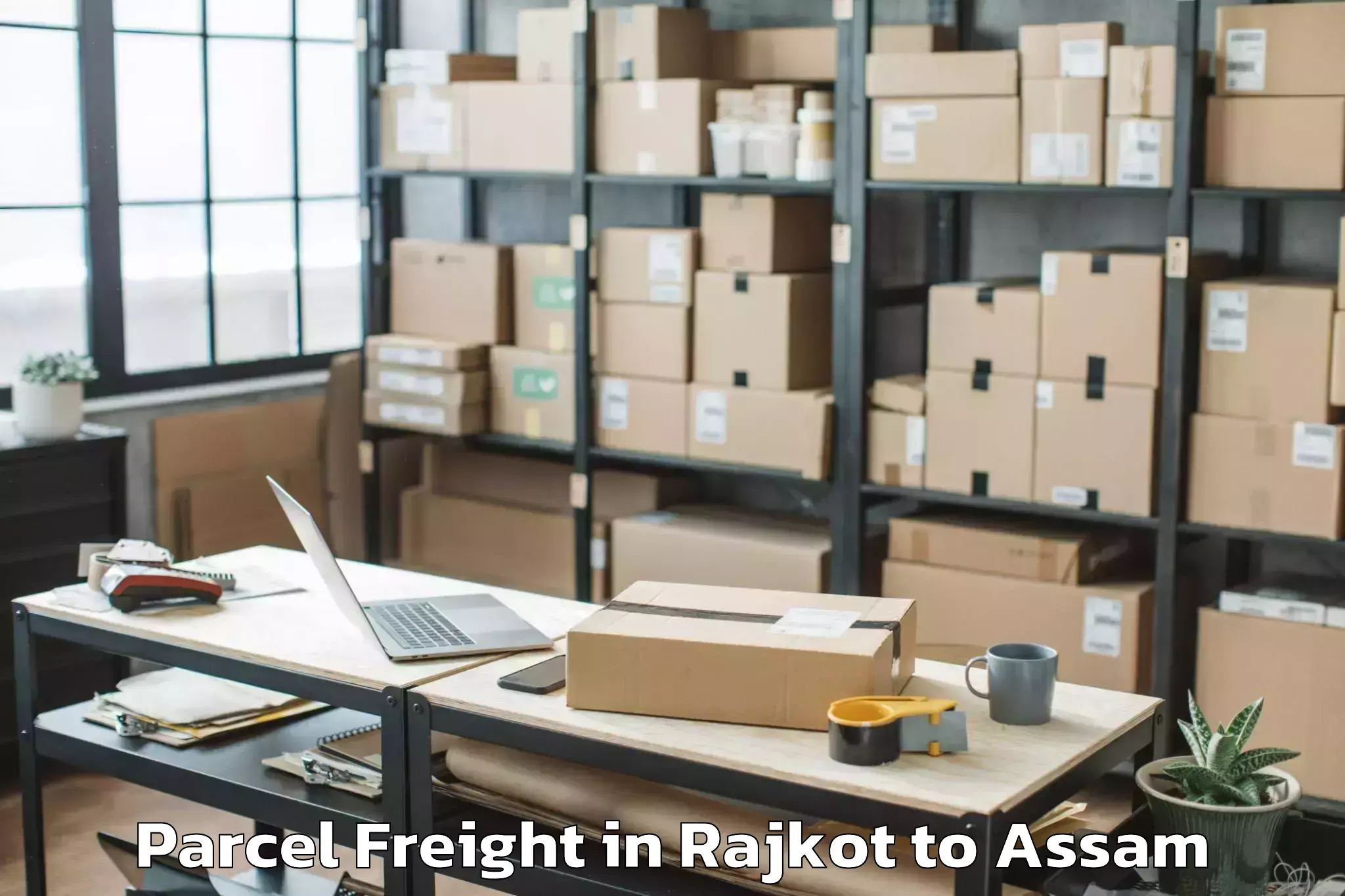 Get Rajkot to Bhowraguri Parcel Freight